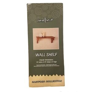 Home Trends 15" Wall Wood Shelf Hartford Collection New